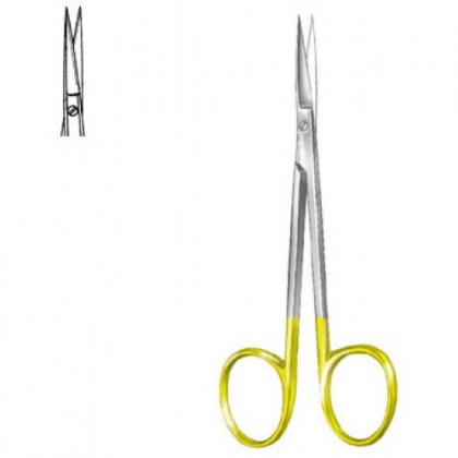 Iris Scissors T.C. STR, 11.5cm, (4-1/2")